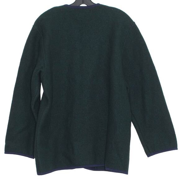 Vintage Cardigan Sweater Wool Old Money Quiet Luxury Hunting Academia Medium - Picture 2 of 8